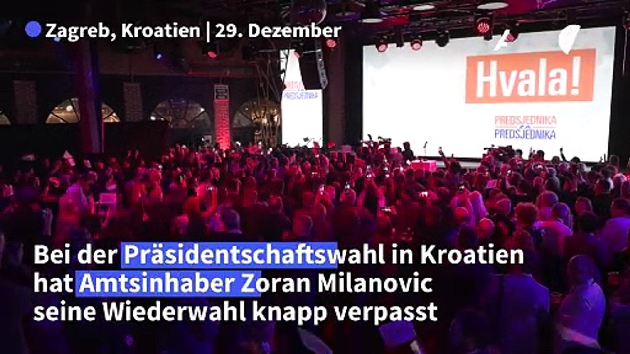 Kroatien: Präsident Milanovic muss in Stichwahl