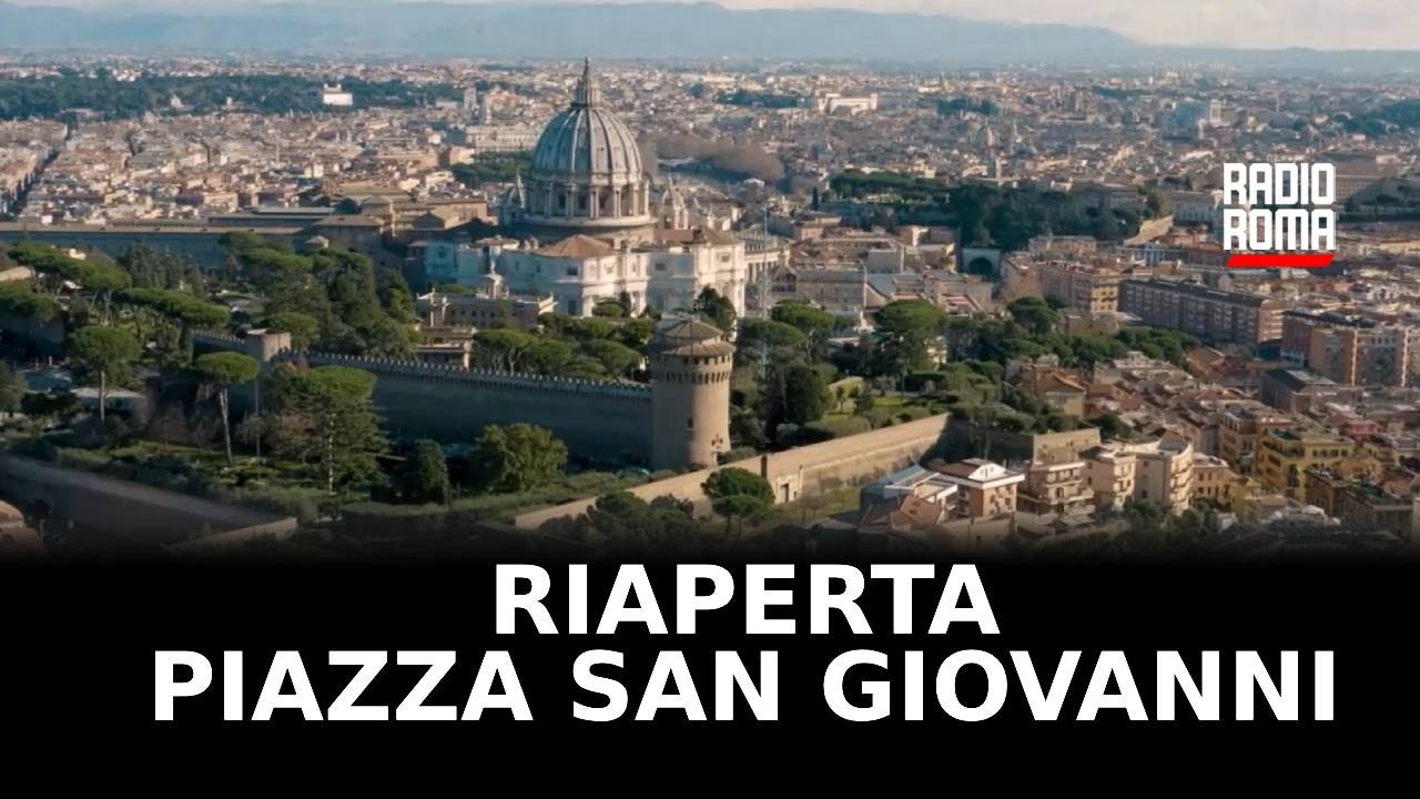 Giubileo, riaperta Piazza San Giovanni