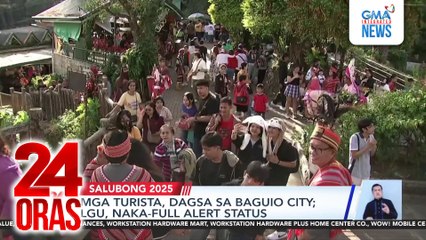 Mga turista, dagsa sa Baguio City; LGU, naka-full alert status | 24 Oras