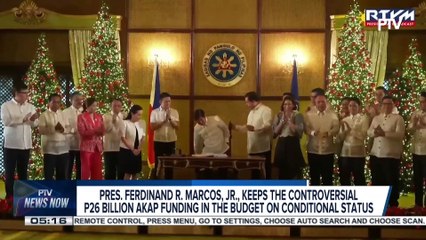 PBBM, keeps the controversial P26 billion AKAP funding in the budget on conditional status