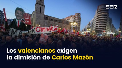Tercera manifestación en Valencia contra el presidente Carlos Mazón