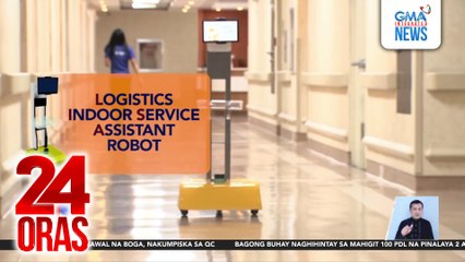 "Lisa Robot" kayang mag-deliver ng supplies, disinfection at remote consult sa ospital | 24 Oras