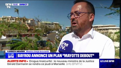 Gouvernement Bayrou à Mayotte: la mission est "surtout d'éviter une crise sanitaire", affirme le ministre de la Santé Yannick Neuder