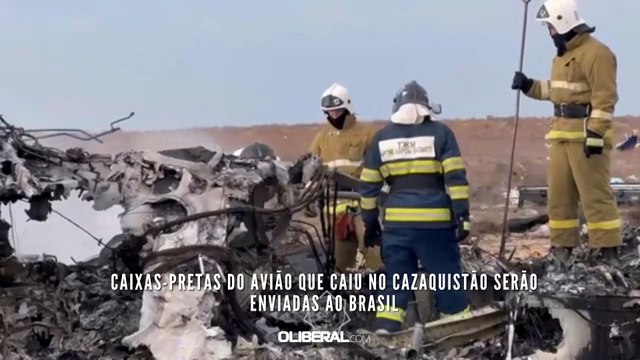 Caixas-pretas do avião que caiu no Cazaquistão serão enviadas ao Brasil