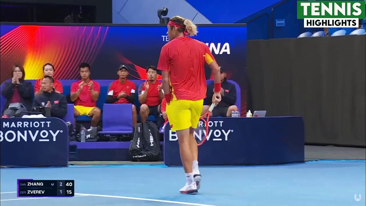 Zverev vs Zhizhen Zhang Highlights United Cup 2025 video Dailymotion