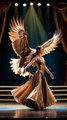 Girl Fuses with a Golden Eagle #agt #viral #trending