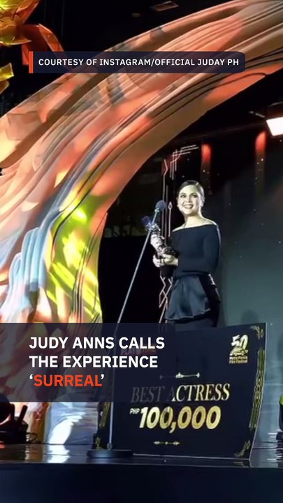 Judy Ann Santos on MMFF Best Actress win: ‘Hindi pa rin ako makapaniwala’