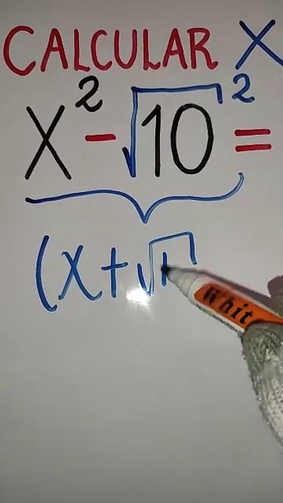 Ecuación básica x²-10=0