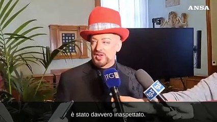 Boy George: "E' bello essere a Roma, adoro lavorare sempre"