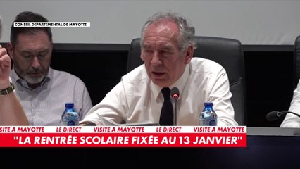 François Bayrou : «Un établissement public de refondation de Mayotte sera décidé le 3 janvier»