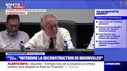 "Ces rapatriements commenceront demain": François Bayrou annonce le soutien de l'État pour le rapatriement des Mahorais retenus hors de France