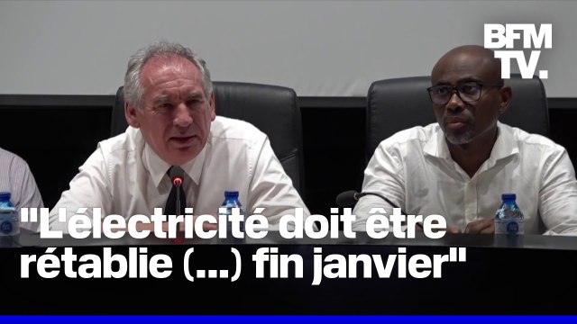 Électricité, logement, rentrée scolaire...François Bayrou dévoile le plan Mayotte Debout