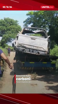¿Qué se sabe de los cuerpos hallados carbonizados en un vehículo en Santa Cruz?