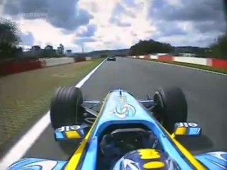 F1 – Fernando Alonso (Renault V10) Onboard – Belgium 2004