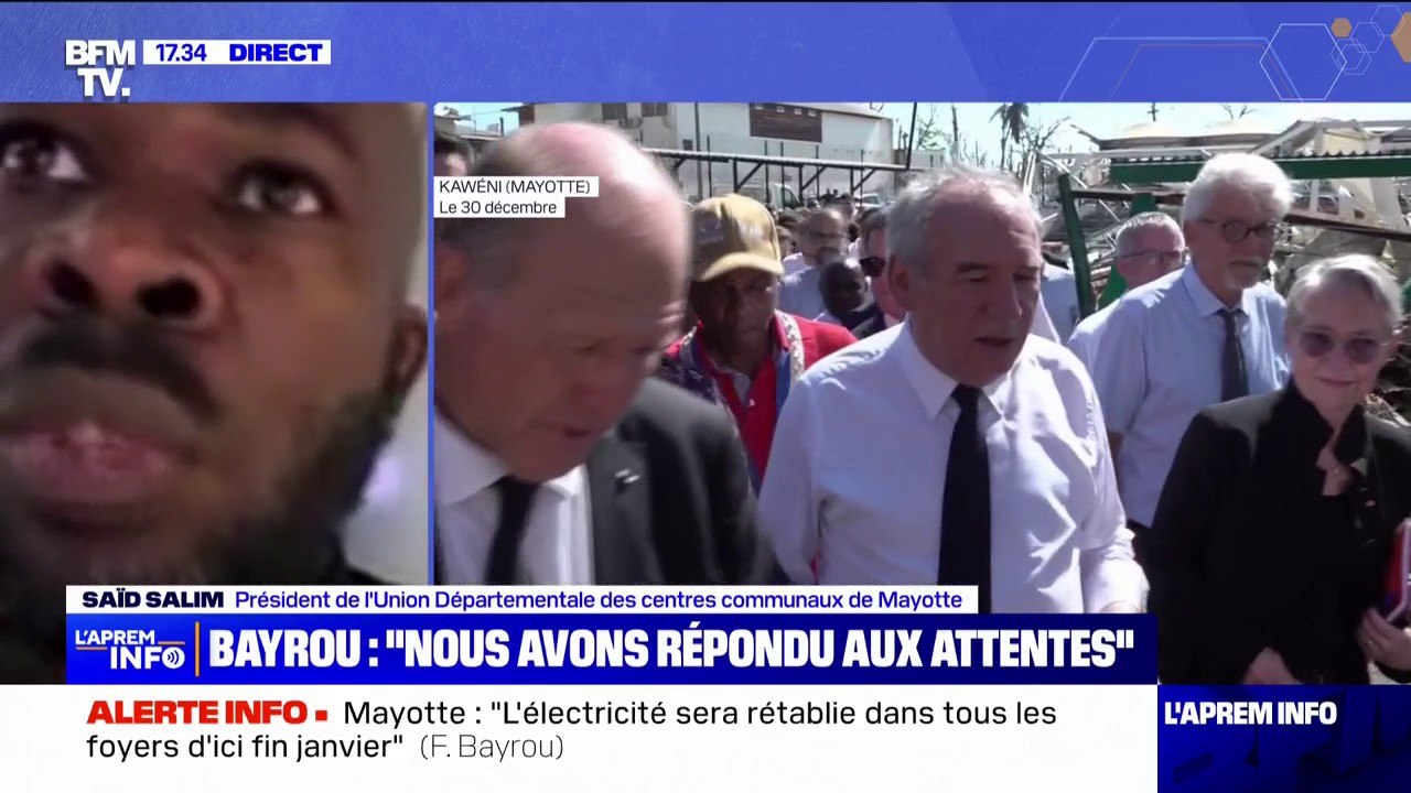 "On attend de voir": à Mayotte, les habitants satisfaits des annonces de François Bayrou, mais sceptiques sur la réalisation