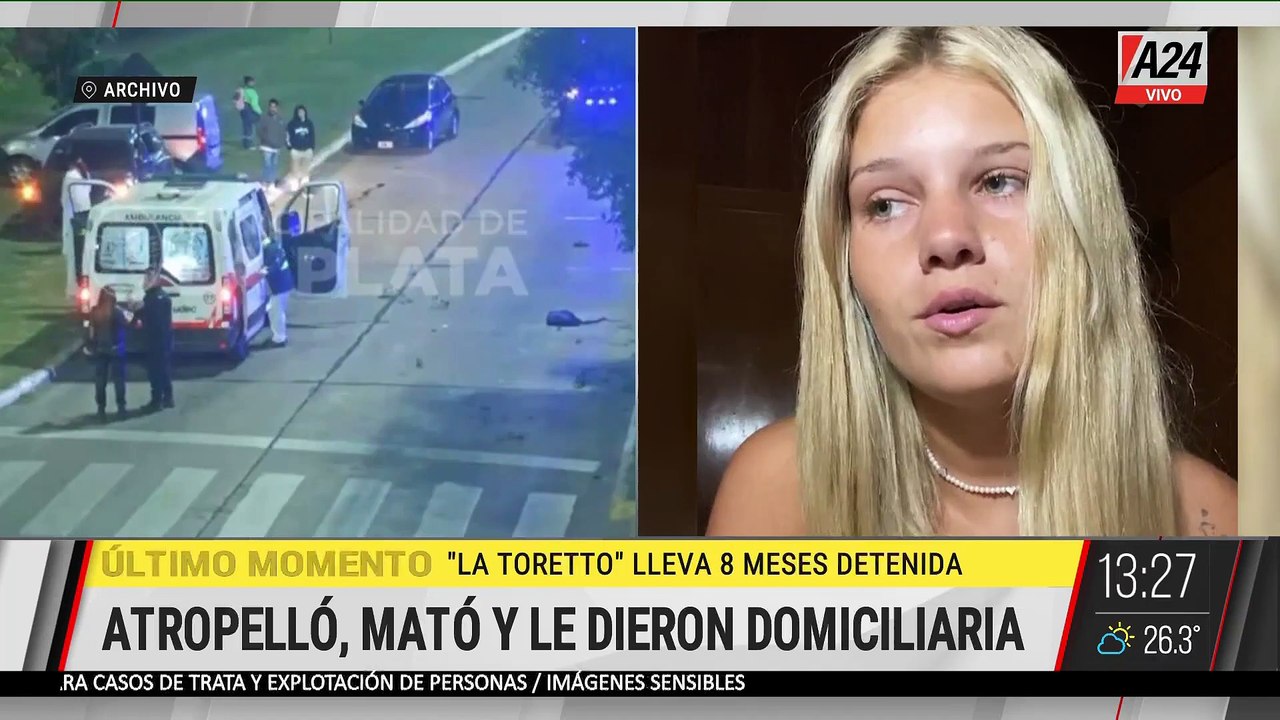 📢 PRISIÓN DOMICILIARIA PARA "LA TORETTO": LA JOVEN ATROPELLÓ Y MATÓ A UN MOTOCICLISTA