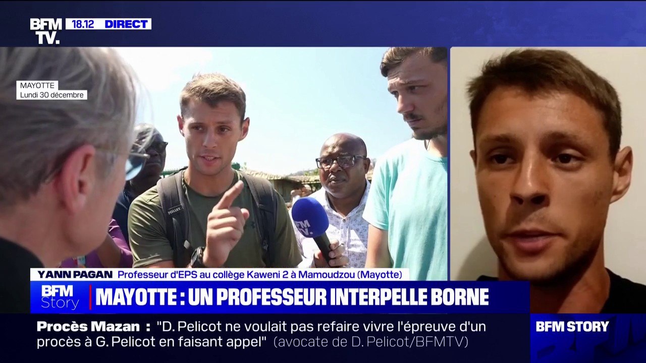 Mayotte: "Madame Borne n'a aucune réponse à apporter", regrette Yann Pagan, professeur à Mamoudzou