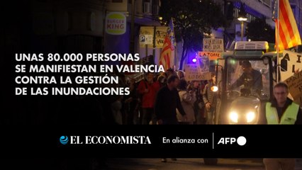 Unas 80.000 personas se manifiestan en Valencia contra la gestión de las inundaciones