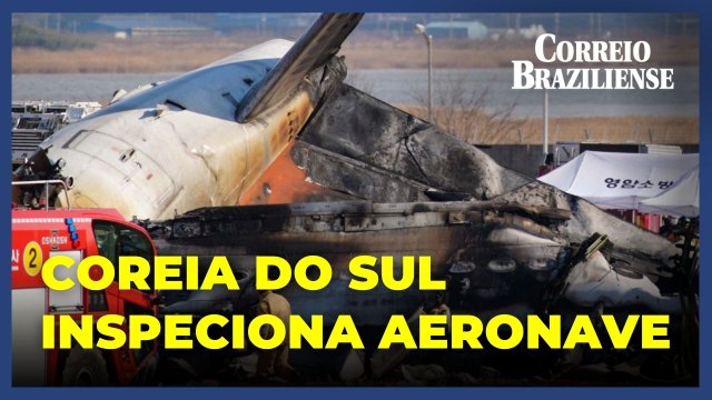 Aeronave que pegou fogo é inspecionada na Coreia do Sul após o pior desastre aéreo de sua história