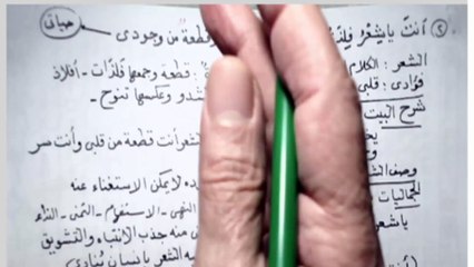 قصيدة يا شعر للصف الأول الإعدادي للعام 2025 للشاعر أبى القاسم الشابي