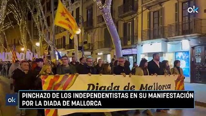 Pinchazo de los independentistas en su manifestación por la Diada de Mallorca