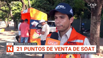 SCZ: 21 PUNTOS DE VENTA DE SOAT