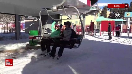 Sarıkamış Kayak Merkezi'nde kayak sezonu başladı