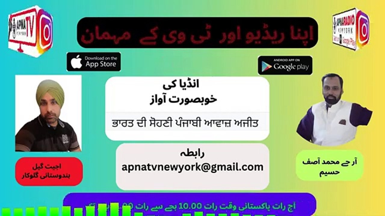 Apna Radio And Tv New York (اپنا ریڈیو اور ٹی وی کے مہمان) Part 04   22-07-2024