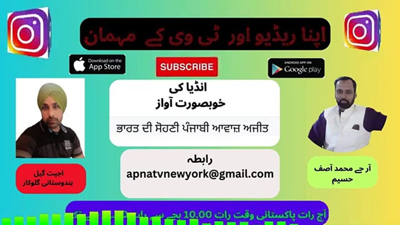 Apna Radio And Tv New York (اپنا ریڈیو اور ٹی وی کے مہمان) Last  Part    22-07-2024
