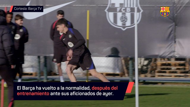 El Barça vuelve a la rutina de entrenamientos
