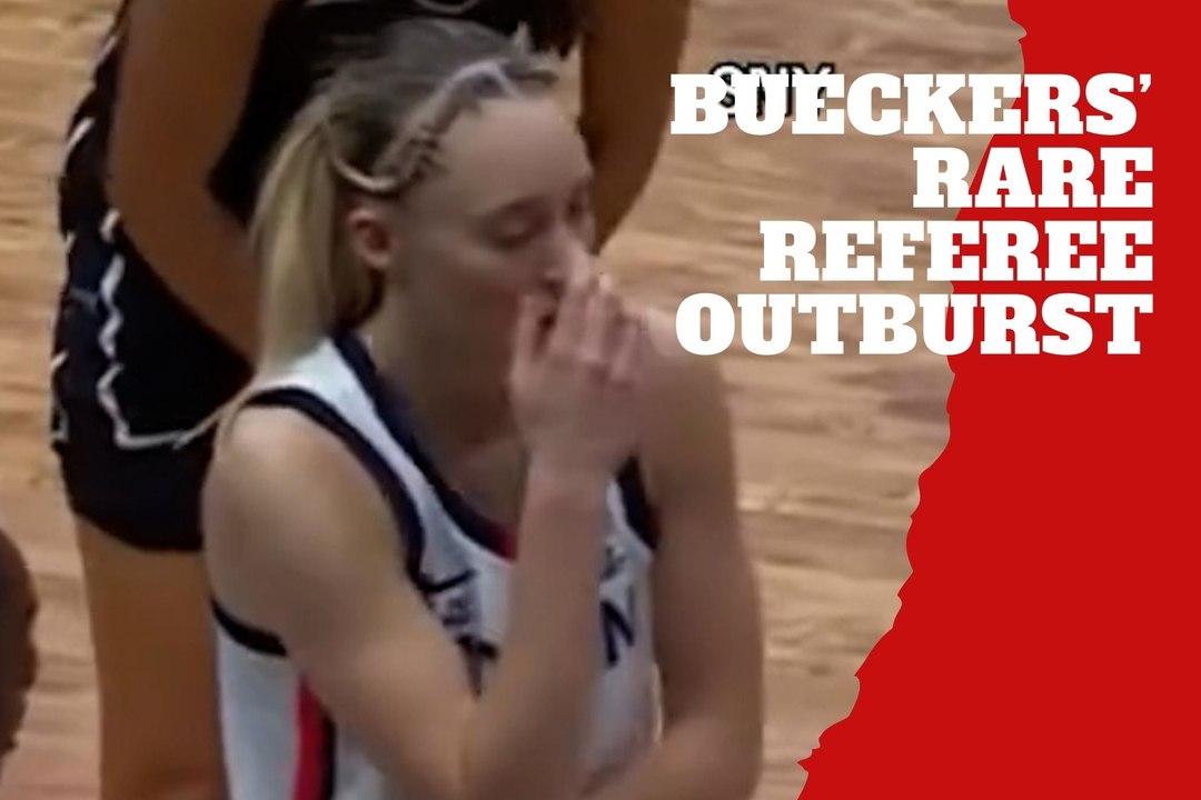 Paige Bueckers' rare outburst caught in video