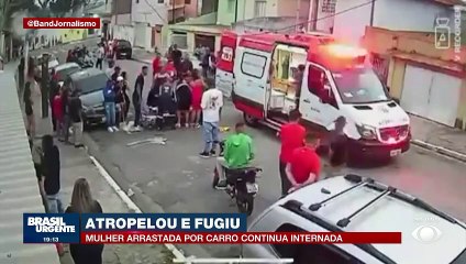 Jovem segue internada após ser atropelada e arrastada por carro em SP