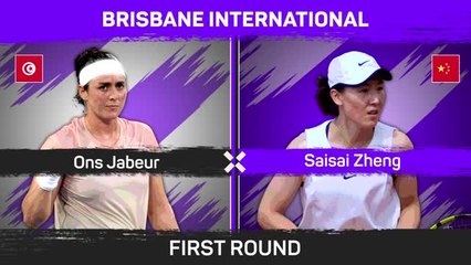 Jabeur edges past Zheng for first win of season