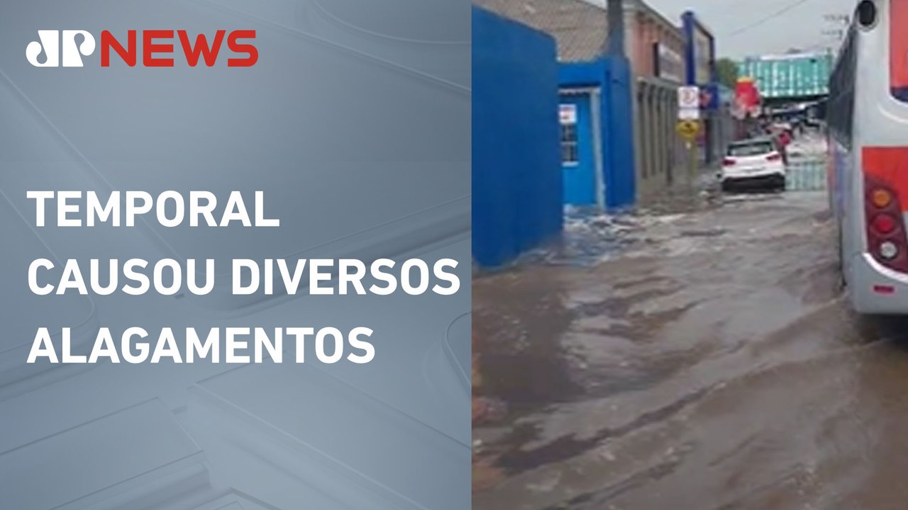 Teto de supermercado desaba em Barueri após fortes chuvas