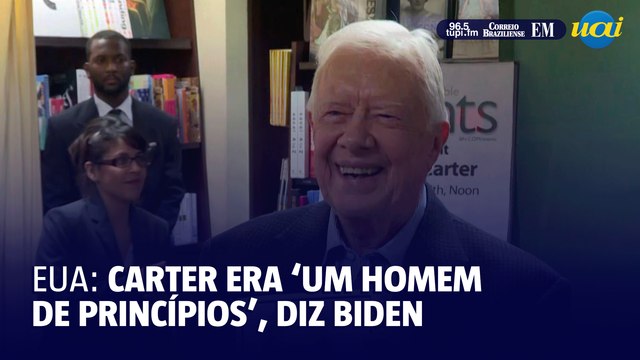 Carter era 'um homem de princípios’, diz Biden