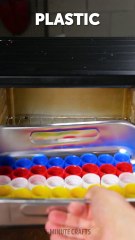 Who said recycling is difficult? Look how we created a pretty plastic bracelet ♻️