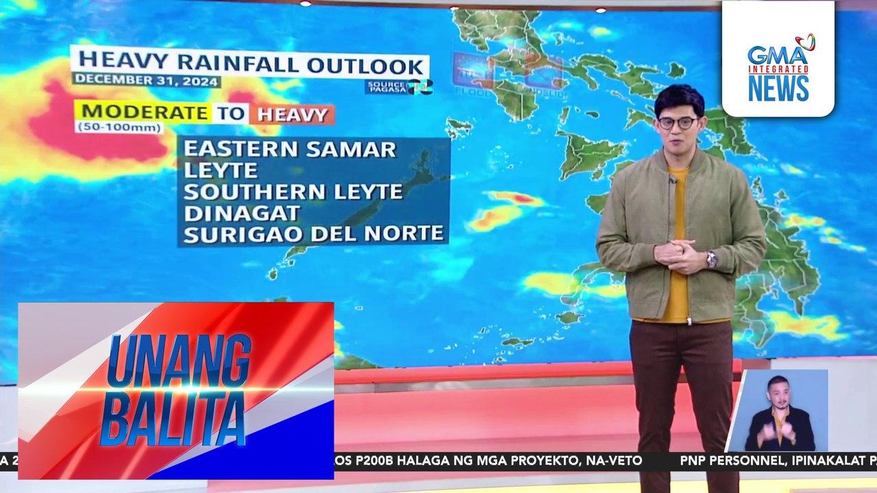 Weather update as of 5:59 AM (December 31, 2024) | Unang Balita