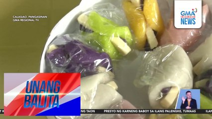 Ilang itinitindang Pinoy tikoy, ready-to-eat na at may iba't ibang flavors | Unang Balita
