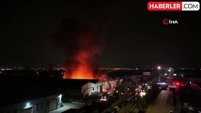 Kayseri'de Boru-Profil Fabrikasında Yangın Çıktı