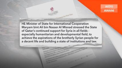 Pesawat Qatar jejak Damsyik buat pertama kali