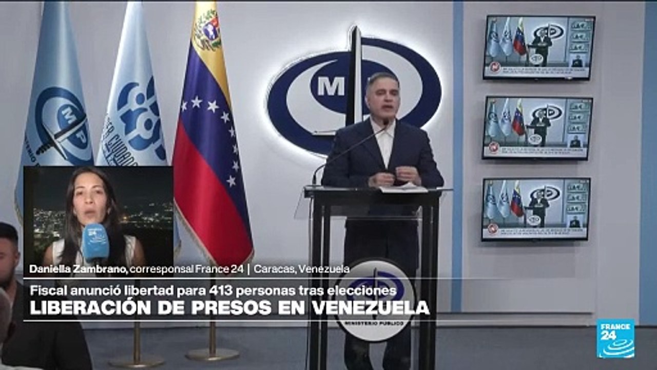 Informe desde Caracas: fiscal venezolano anunció la liberación de 413 detenidos en protestas