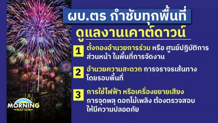 ส่องความพร้อม ตร.ดูแลงานเคาต์ดาวน์ | Morning Nation | 31 ธ.ค. 67 | PART 2