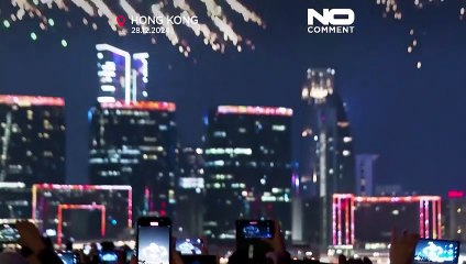 نمایش دیدنی صدها پهپاد با موضوع پاندا در هنگ‌کنگ