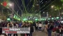 La Ciudad de México celebra el Fin de Año en Paseo de la Reforma