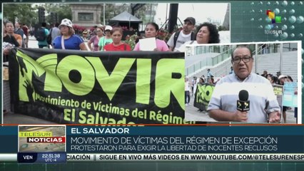 Salvadoreños protestan por la libertad de los inocentes