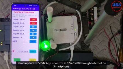 0205 - New update Control PLC S7 1200 from Internet with Android App mobile