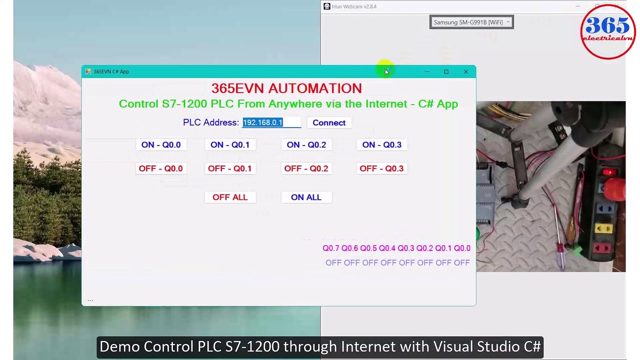 0203 - Control S7 1200 PLC through internet - visual studio C#