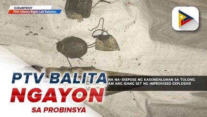 Isang set ng improvised explosive device, na-dispose sa Datu Unsay, Maguindanao del Sur