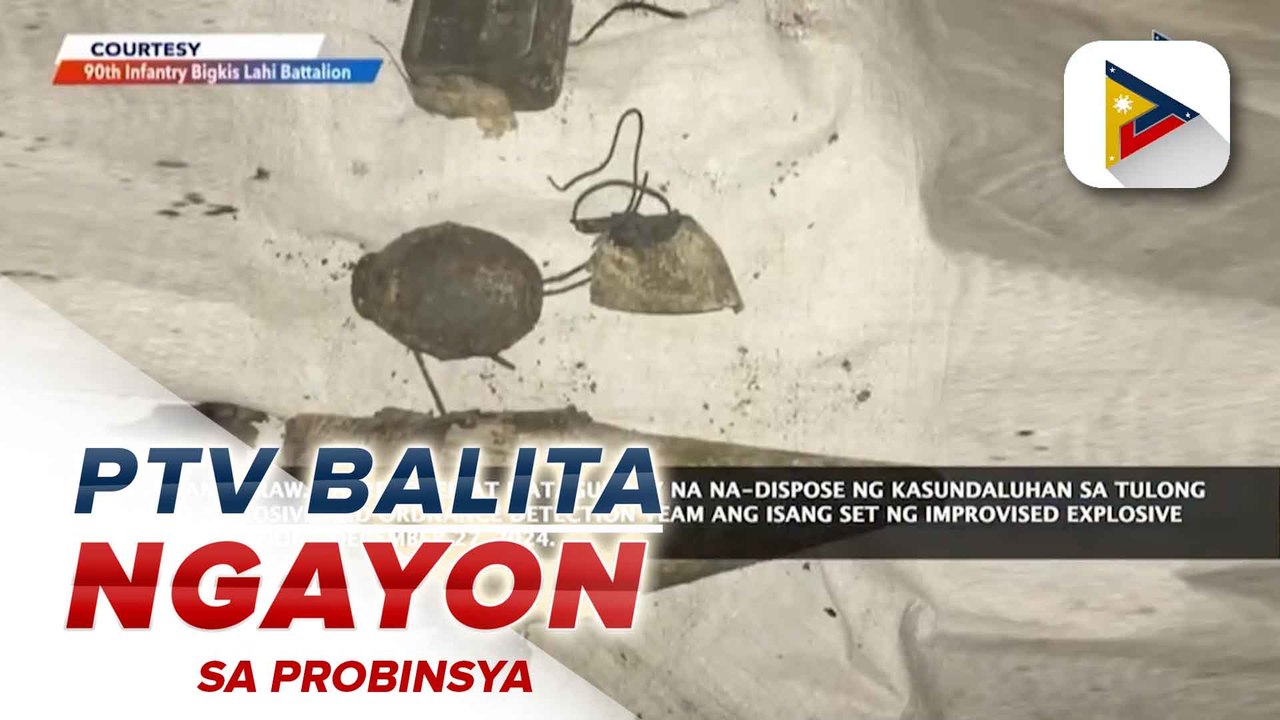 Isang set ng improvised explosive device, na-dispose sa Datu Unsay, Maguindanao del Sur