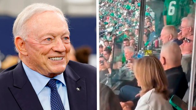 Cowboys: Jerry Jones recibe gritos de Dallas apesta desde la mitad del estadio en Philadelphia